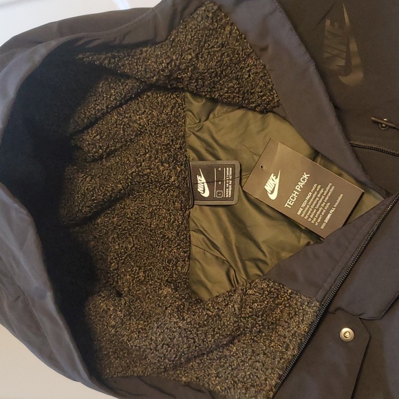 Nike Womens Sportswear Tech Pack Down-fill Parka - Sz Lrg - Black NWT - Picture 15 of 16